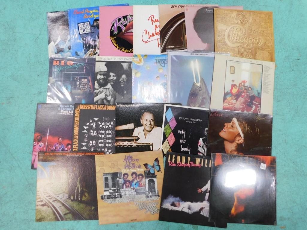 Vinyl LP Records incl Chicago, Olivia Newton John, Frank Sinatra, Reo Speedwagon,: Vinyl LP Records incl Chicago, Olivia Newton John, Frank Sinatra, Reo Speedwagon, Little Anthony and the Imperials, etc