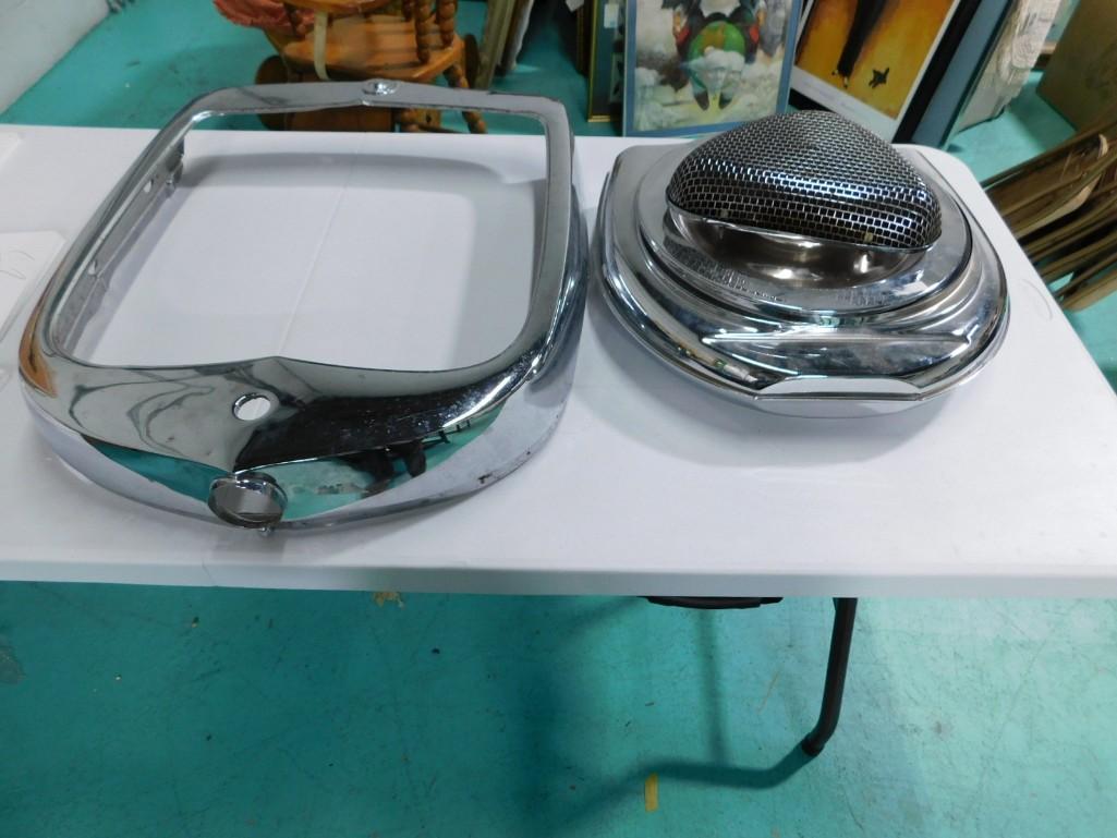 Vintage Chrome Parts from Automobiles incl Radiator Shel for a Model T: Vintage Chrome Parts from Automobiles incl Radiator Shel for a Model T