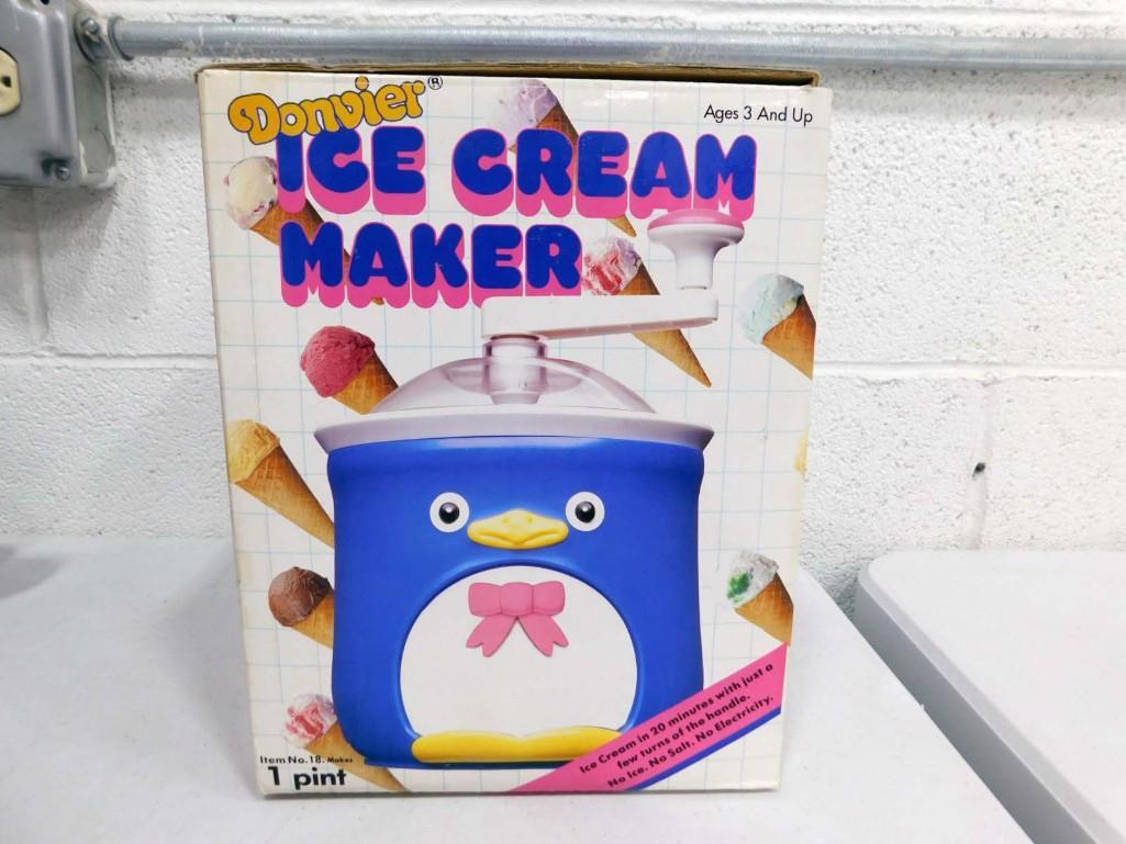 Donvier Penguin Ice Cream Maker New in Box: Donvier Penguin Ice Cream Maker . New in Box