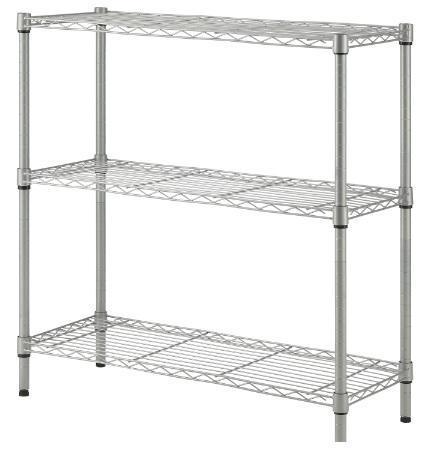 Lorell 3 Tier Wire Shelving Unit Model LLR 70066 New in Box (1 of 2)