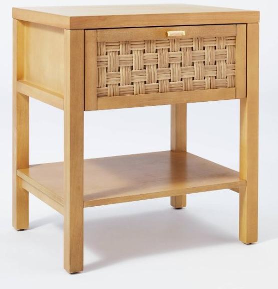 Threshold Studio McGee 9510 Palmdale Woven 1 Drawer Night Stand New in Box: Threshold Studio McGee 9510 Palmdale Woven 1 Drawer Night Stand New in Box - It will look similar to the first picture