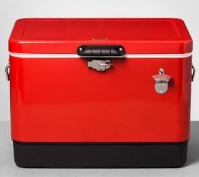 Hearth and Hand with Magnolia Red Cooler 54 Qt: Hearth and Hand with Magnolia Red Cooler 54 Qt - Looks similar to the first picture