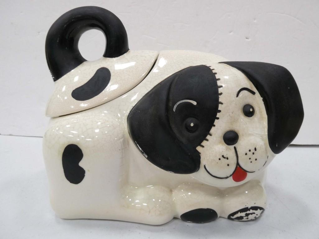 Ceramic Puppy Dog Cookie Jar: Ceramic Puppy Dog Cookie Jar