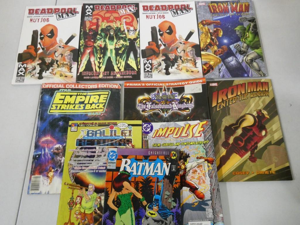 Lot of Comic Books, Strategy Guides, including Deadpool, Iron Man Star Wars, Batman, etc.: Lot of Comic Books, Strategy Guides, including Deadpool, Iron Man Star Wars, Batman, etc.