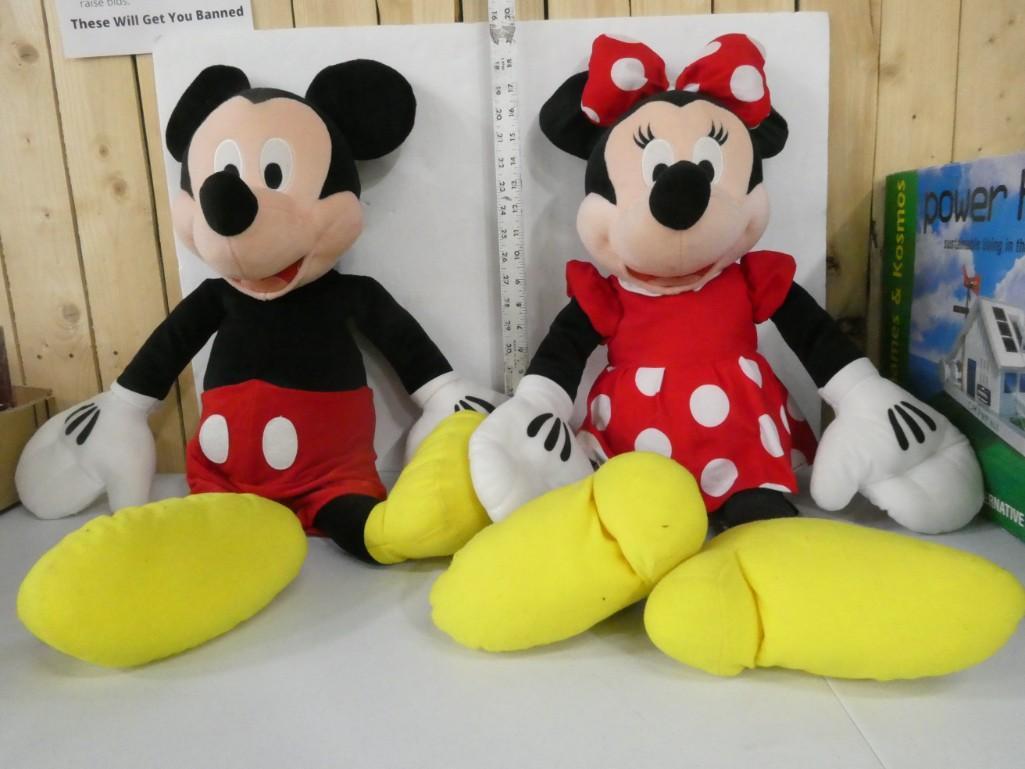 Mickey and Minnie Mouse Plush Stuffed Animals (1 of 3)