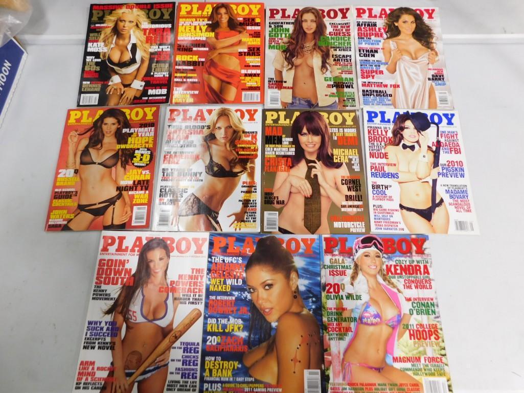 Lot of 2010 Playboy Magazines - Complete Year: Lot of 2010 Playboy Magazines - Complete Year