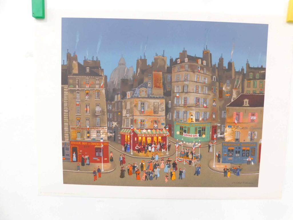 Michel Delacroix Lithograph Le Grand Bal 22"x30": Michel Delacroix Lithograph Le Grand Bal 22"x30"