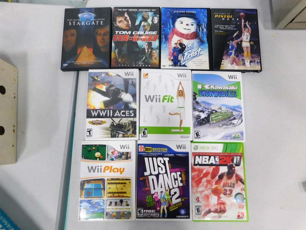 Video Games and DVDs incl Wii WWII Aces, XBox 360 NBA 2K11, Jack Frost DVD, Stargate DVD, etc: Video Games and DVDs incl Wii WWII Aces, XBox 360 NBA 2K11, Jack Frost DVD, Stargate DVD, etc . WWII Aces game is new and sealed