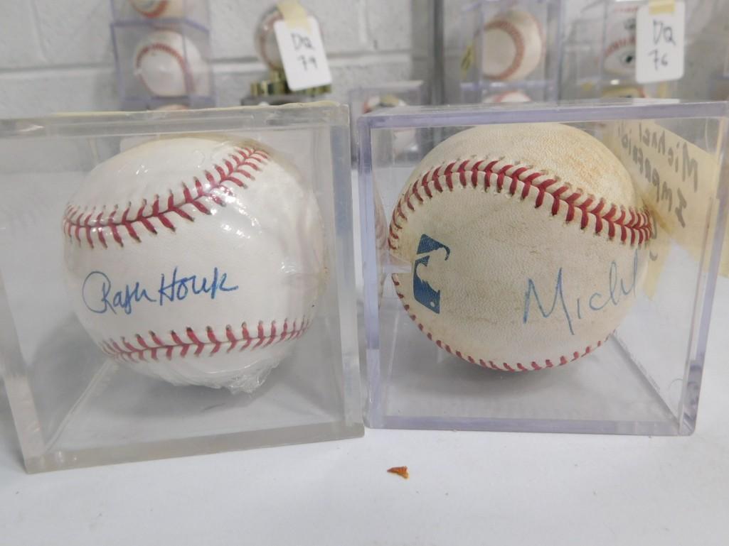 Ralph Houk and Michael Imperioli Signed Baseballs No COAs (1 of 4)