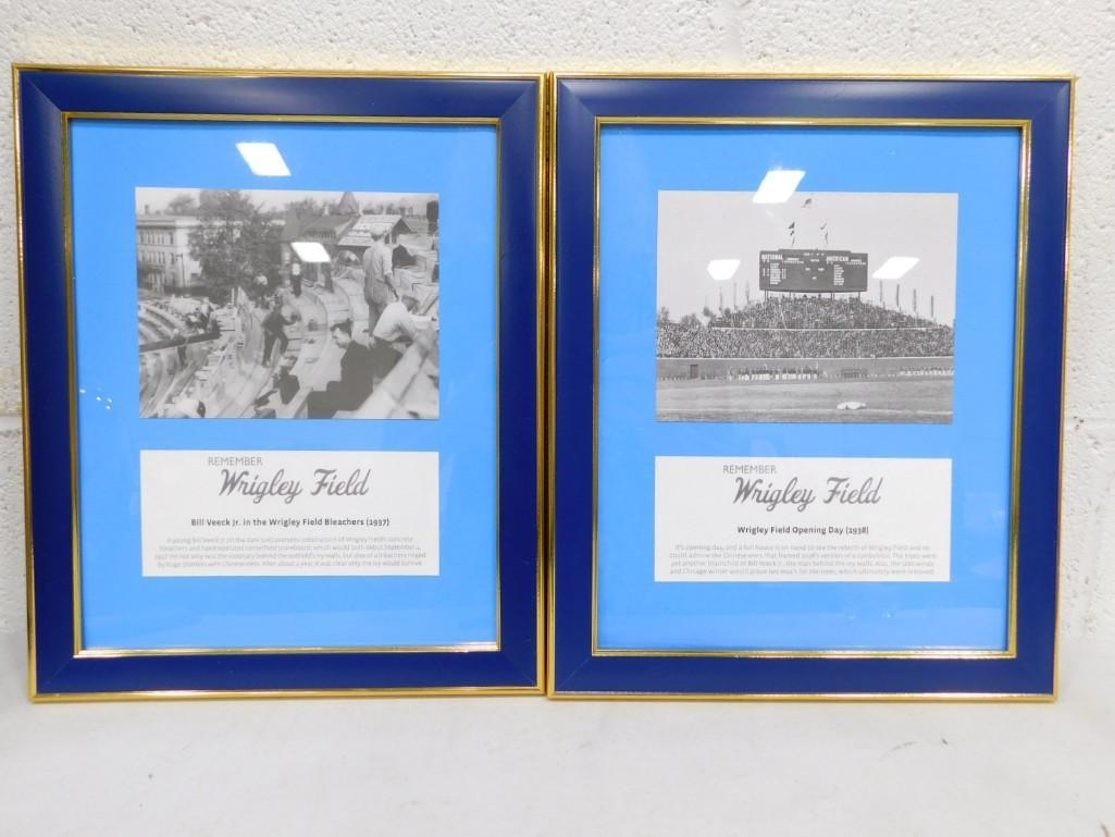 2 Remember Wrigley Field Prints incl Wrigley Field Opening Day and Bill Veeck Jr in the Wrigley Fiel: 2 Remember Wrigley Field Prints incl Wrigley Field Opening Day (1938) and Bill Veeck Jr in the Wrigley Field Bleachers (1937)