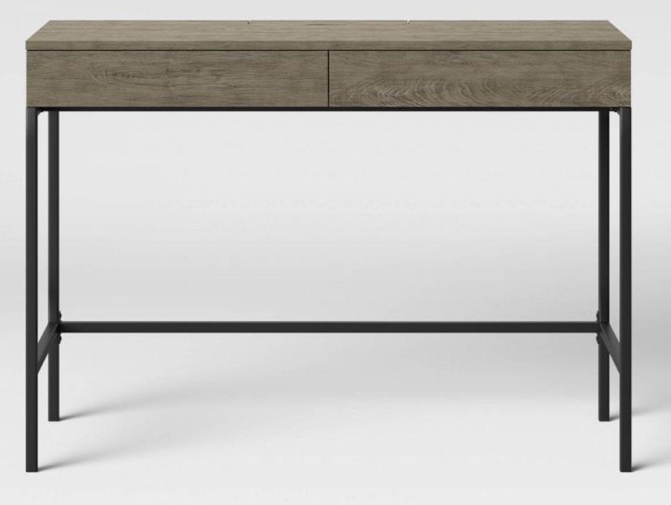 Loring Writing Desk - Project 62 #6155 New in Box: Loring Writing Desk - Project 62 #6155 New in Box - Gray Finish Black Metal Should look similar to the first picture