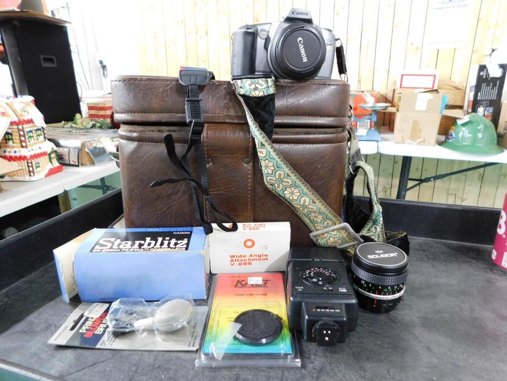 Camera Lot including Canon SLR, Lenses, Accessories, etc. (1 of 5)