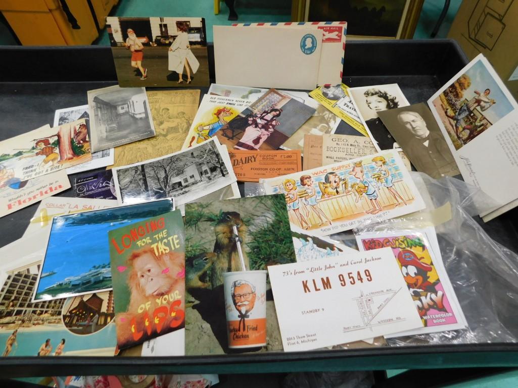 Large Lot of Ephemera, Vintage Postcards, Greeting Cards, etc.: Large Lot of Ephemera, Vintage Postcards, Greeting Cards, etc.