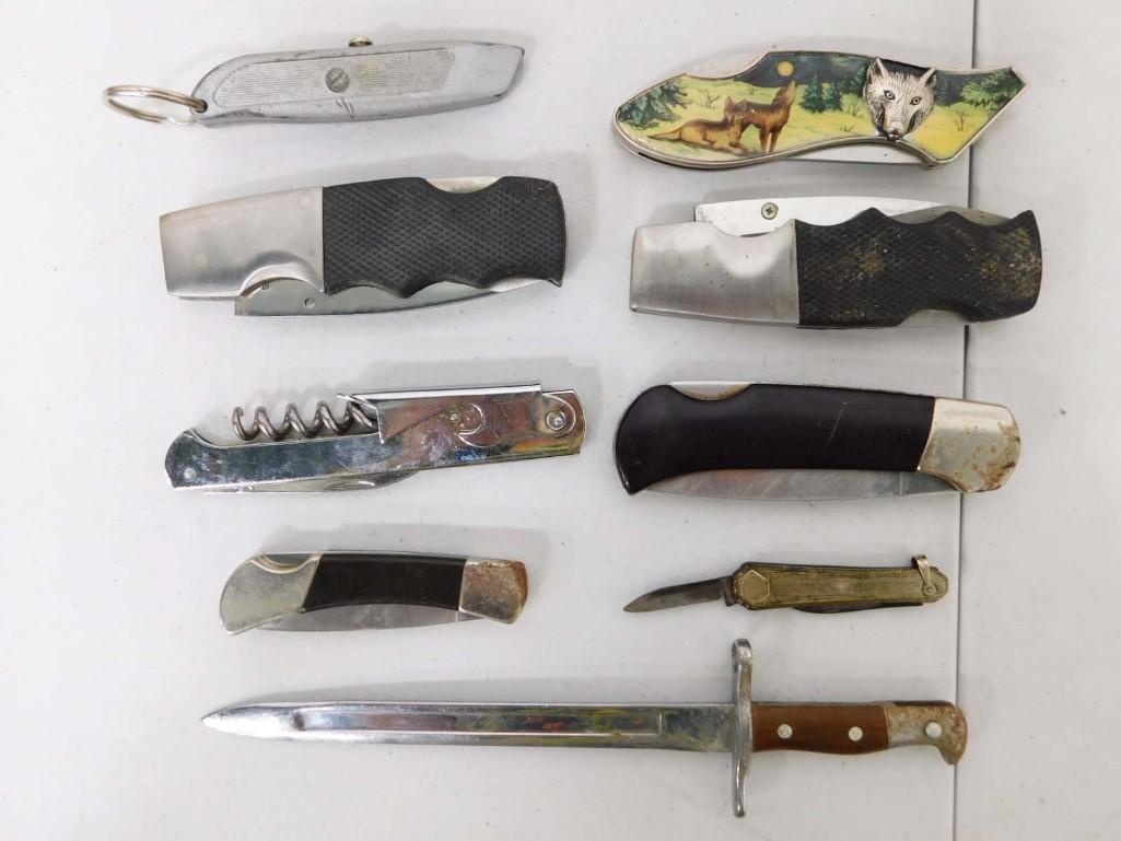 Lot of Knives incl a Pardoux France Knife / Letter Opener , Pocket Knives, etc (1 of 4)