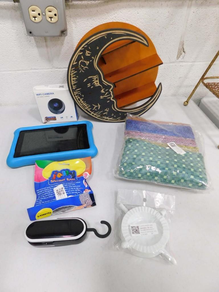 Misc Lot incl Electronics, Moon Shelf, Wifi Camera , etc (1 of 6)