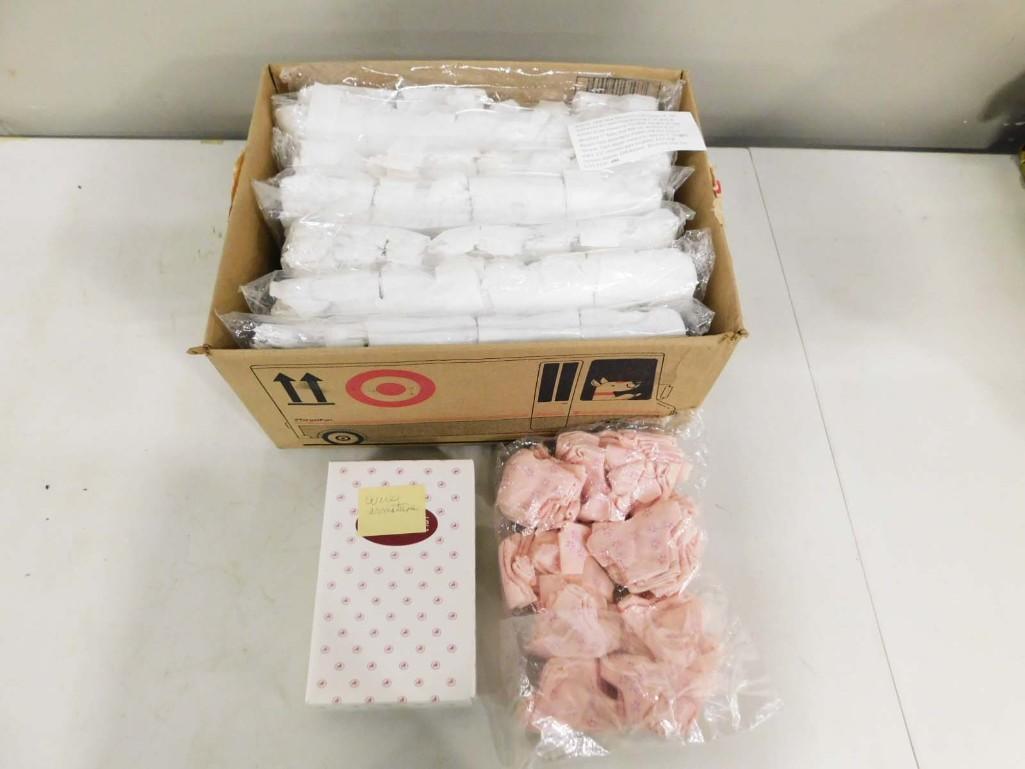 Approx 1400 New Miniature Doll Diapers & 100+ Mini Skirts for Reborning / Dressing: Approximately 1400 New Miniature Doll Diapers & 100+ Mini Shirts for Reborning / Dressing 5" and 6" dolls and an Ashton Drake Heavenly Handfuls Handful of Love Miniature 5" Baby Do