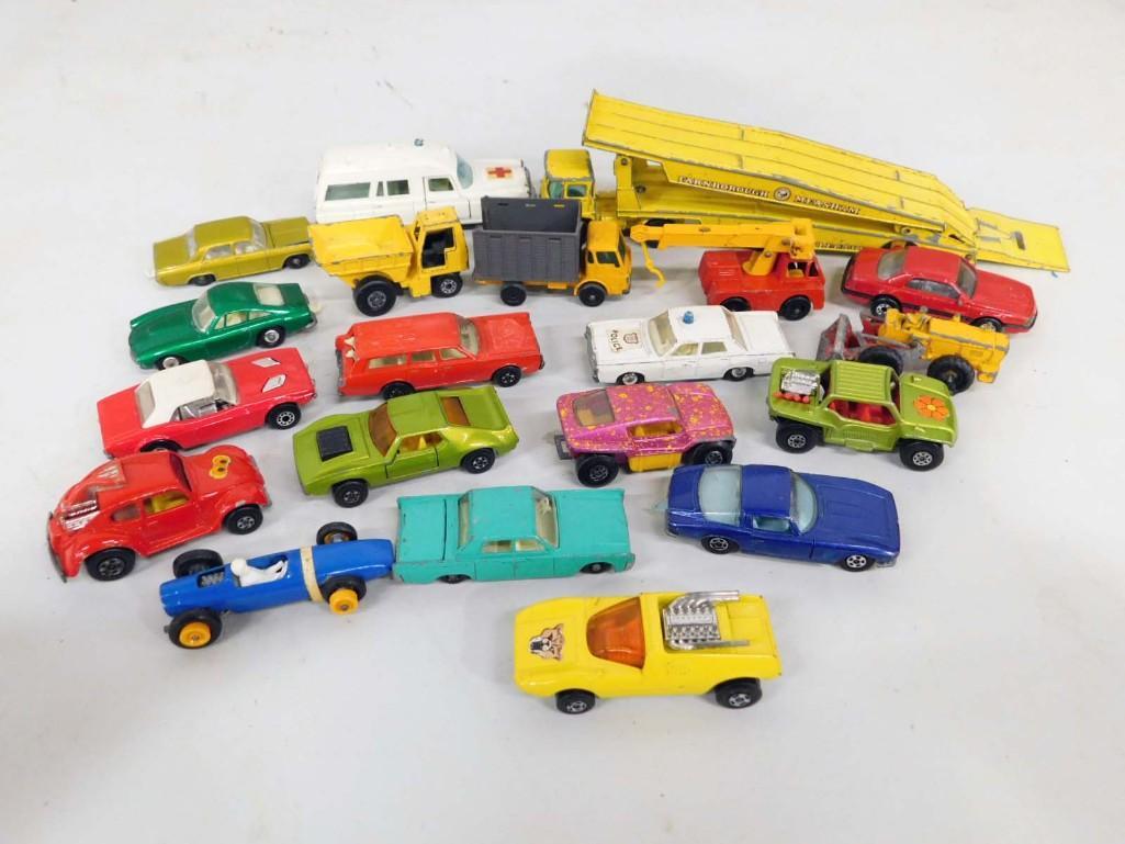 Lot of 20 Vintage Matchbox Lesney Cars: Lot of 20 Vintage Matchbox Lesney Cars . Includes some late 1960s and many 1970s cars. Sold as is, but many are in very nice condition.