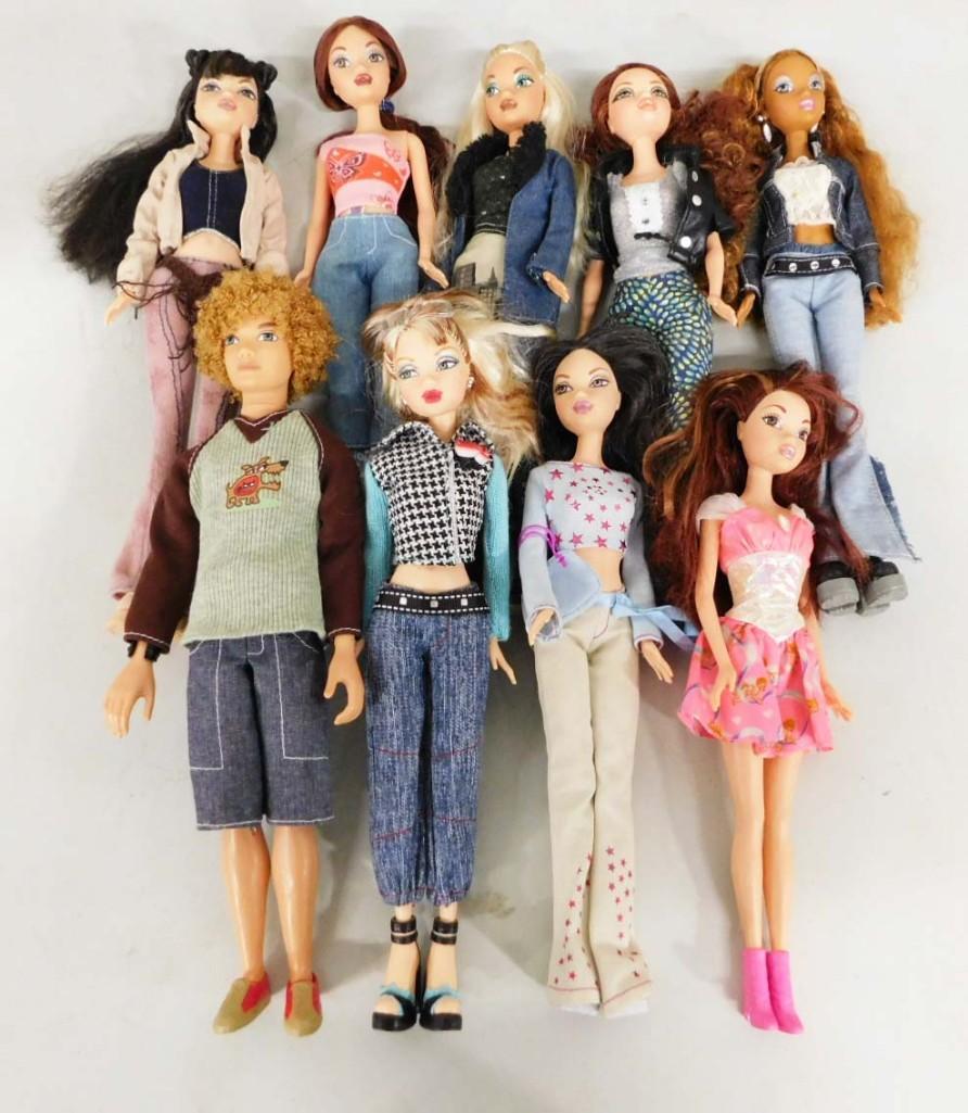 9 My Scene Barbie Dolls incl Madison , Chelsea , Nolee , Kennedy , & Byrant: 9 My Scene Barbie, Madison, Chelsea, Nolee, Kennedy, and Byrant girls and boy dolls lot. Clean, vgc with items shown.
