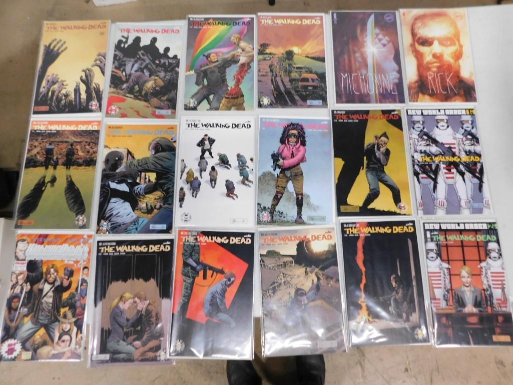 Lot of 18 Walking Dead Comic Books - most unread and unopened (1 of 6)