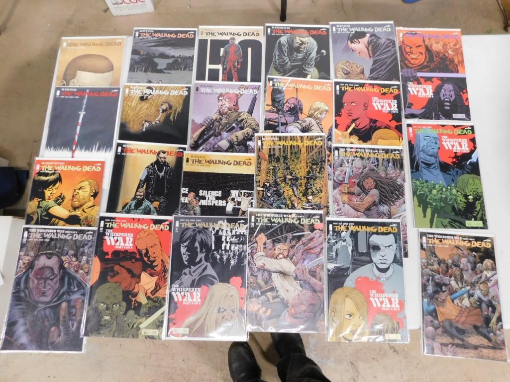 Lot of 24 Walking Dead Comic Books - most unread and unopened other than to take photos (1 of 4)