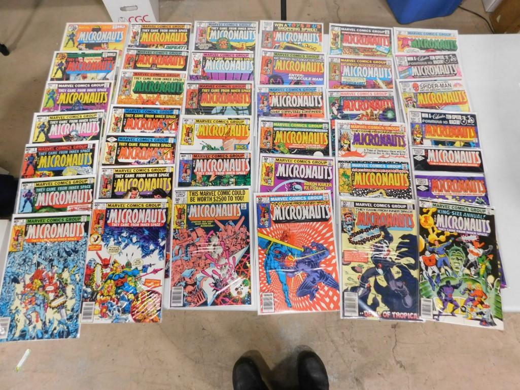 Lot of 39 Marvel Micronauts Comic Books (1 of 3)