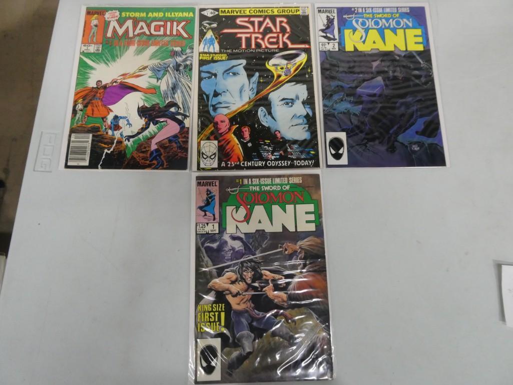 Lot of 4 Comics Including Magik #1, Star Trek #1, Sword of Solomon Kane #1 and #2 (1 of 11)