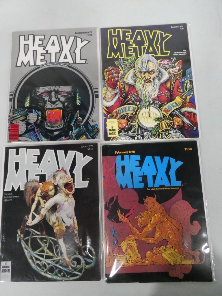 Lot of 4 Heavy Metal Magazines from the 1970's (1 of 5)