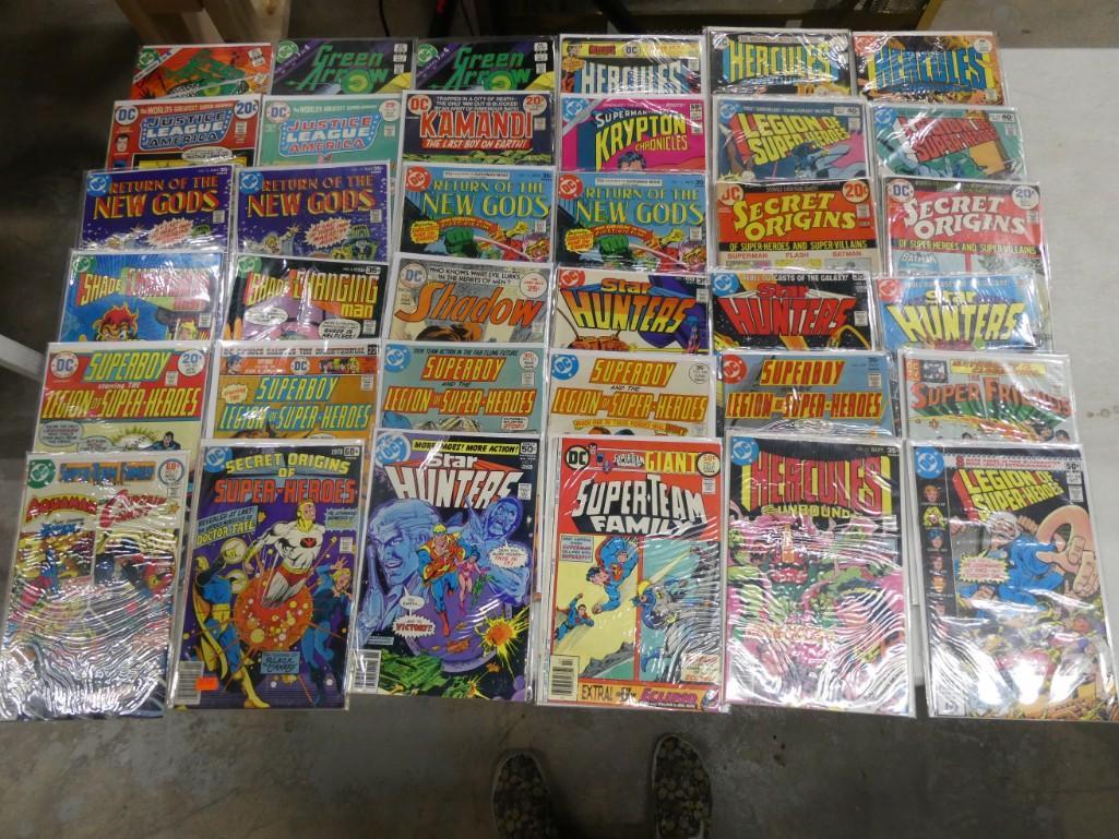 Lot of 36 DC Comics including Superboy, Justice League, Return of the New Gods, etc. (1 of 8)