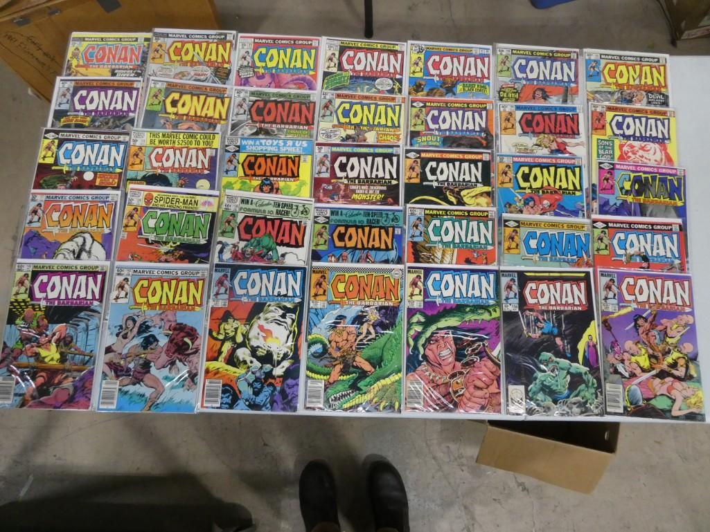 Lot of 35 Conan the Barbarian Comics including issues between 60-165 (1 of 5)