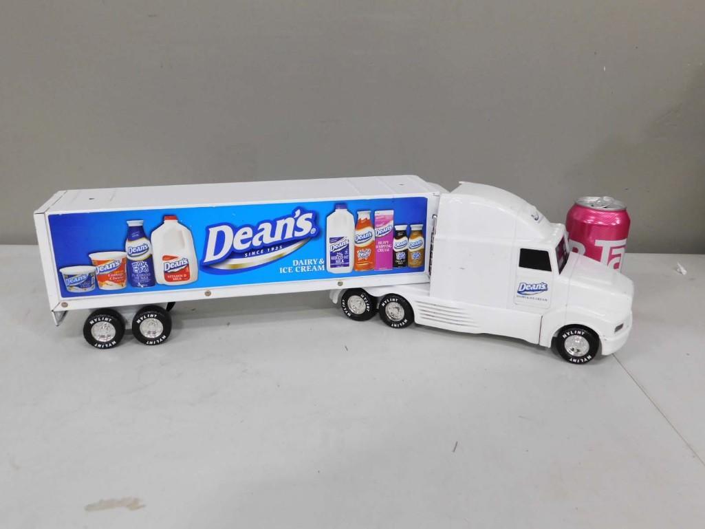 Nylint Toys Dean's Food Toy Semi Truck: Nylint Toys Dean's Food Toy Semi Truck Condition: untested sound, rolls good. Shows wear.