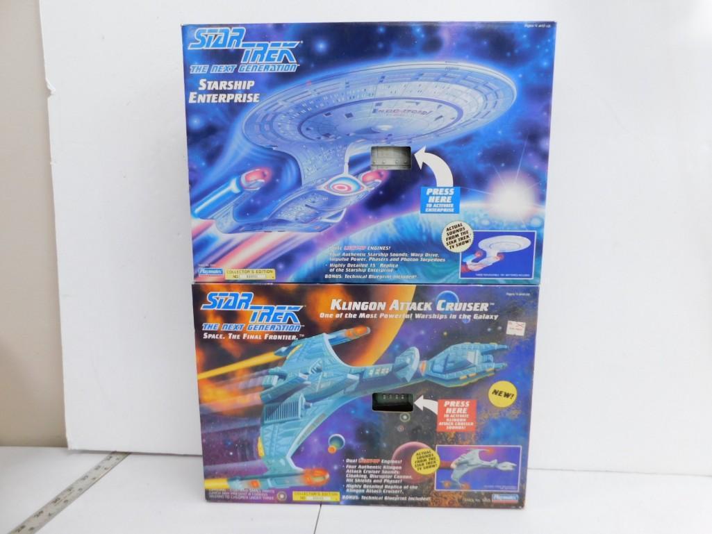 Star Trek Starship Enterprise and Klingon Attack Cruiser Playmates Toys New in Box: Star Trek The Next Generation Starship Enterprise and Klingon Attack Cruiser Playmates Toys New in Box