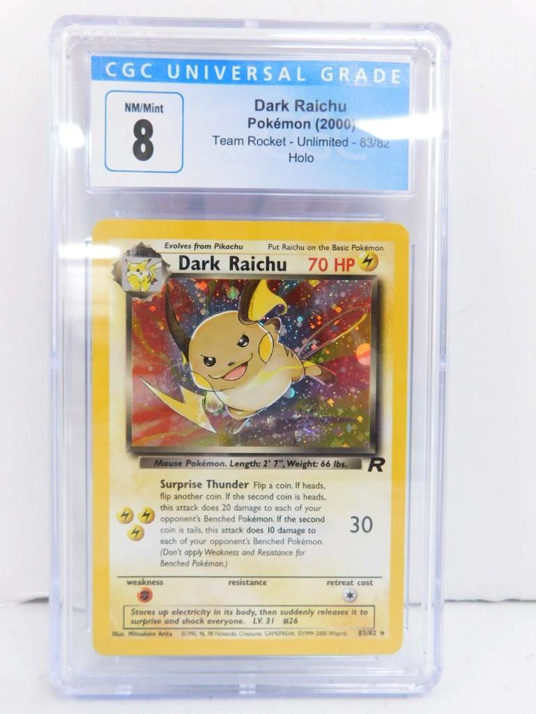 Pokemon Dark Raichu Card CGC Graded 8 NM/Mint (1 of 3)