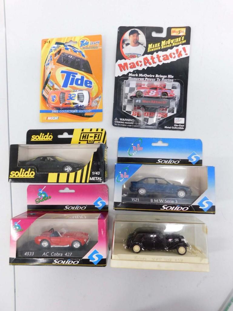 6 Die Cast Cars incl 3 Solido , etc (1 of 5)