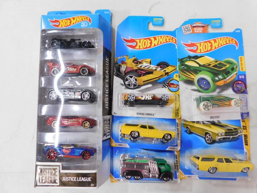 NOS Hot Wheels Lot incl Justice League 5 Pack, Legends of Speed, Spectyte, etc: New Old Stock Hot Wheels Lot incl Justice League 5 Pack, Legends of Speed, Spectyte, etc