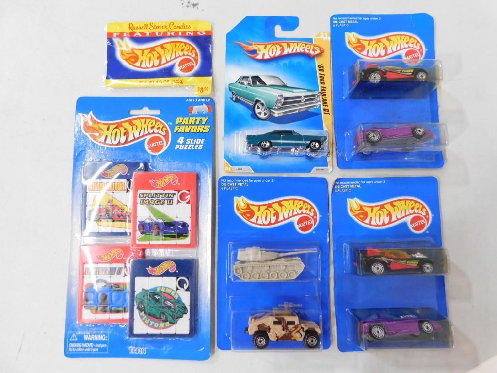 NOS Hot Wheels Lot incl Military Vehicles, Cars, Mini Sliding Puzzles, etc: New Old Stock Hot Wheels Lot incl Military Vehicles, Cars, Mini Sliding Puzzles, etc