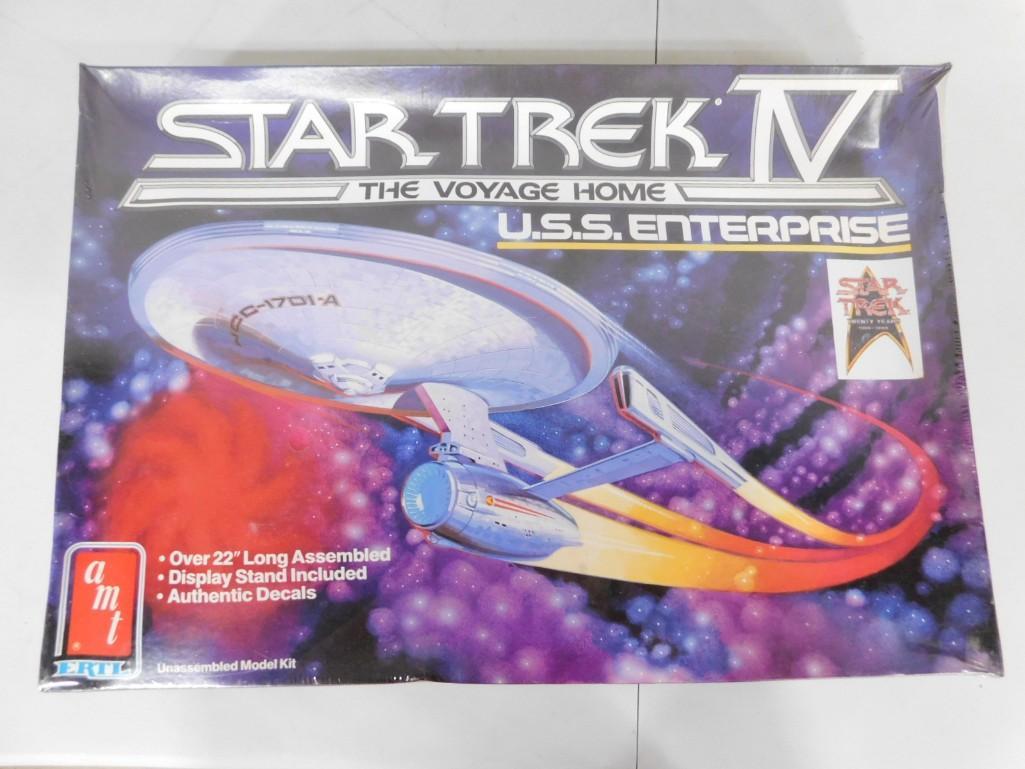 AMT Ertl Star Trek IV USS Enterprise Model Kit Sealed: AMT Ertl Star Trek IV The Voyage Home USS Enterprise Model Kit Sealed New Old Stock