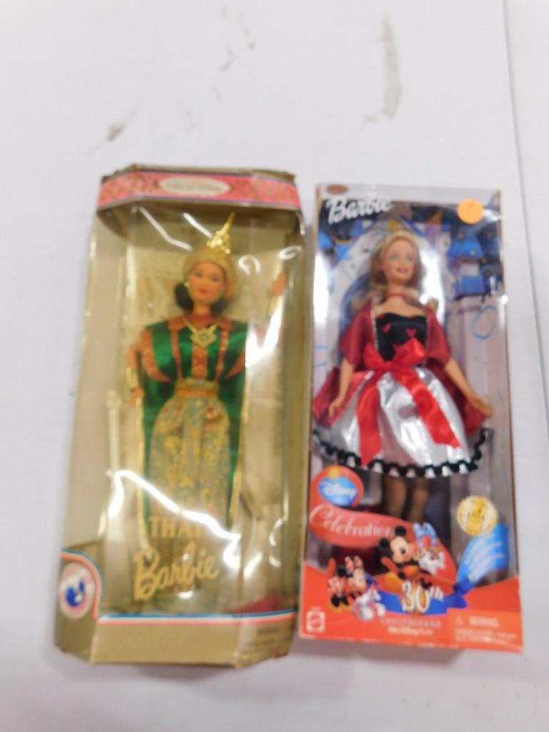 Mattel Thai Barbie and Disney 30th Anniversary Barbie - both new with boxes: Mattel Thai Barbie and Disney 30th Anniversary Disney World Barbie - both new with boxes - Disney one is exclusive to the park.