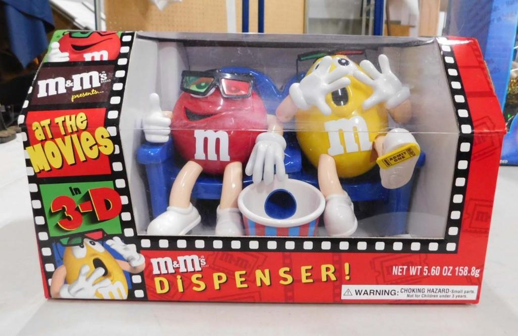 M&M's Dispenser in Original Box: M&M's Dispenser in Original Box Condition: How has some wear but item appears new