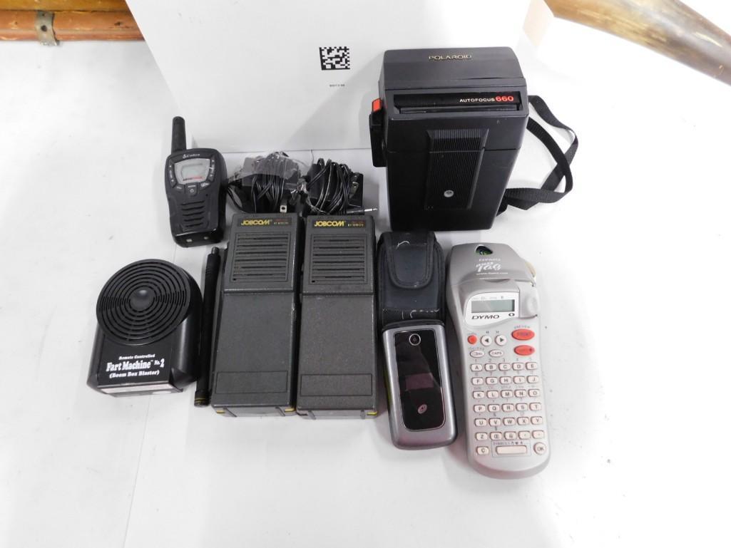 Electronics Lot incl Polaroid Camera, Dymo Printer,  Walkie Talkies, etc (1 of 6)