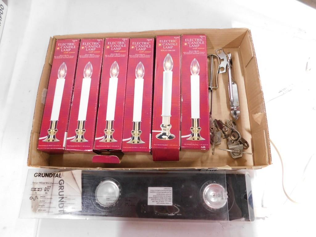 Misc Lot incl 6 Candle Shaped Lights, etc (1 of 4)