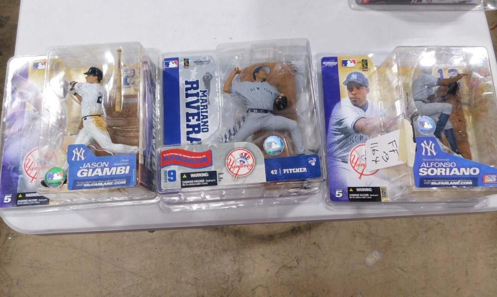 3 McFarlane Baseball Figures incl Mariano Rivera, Jason Giambi, Alfonso Soriano (1 of 4)