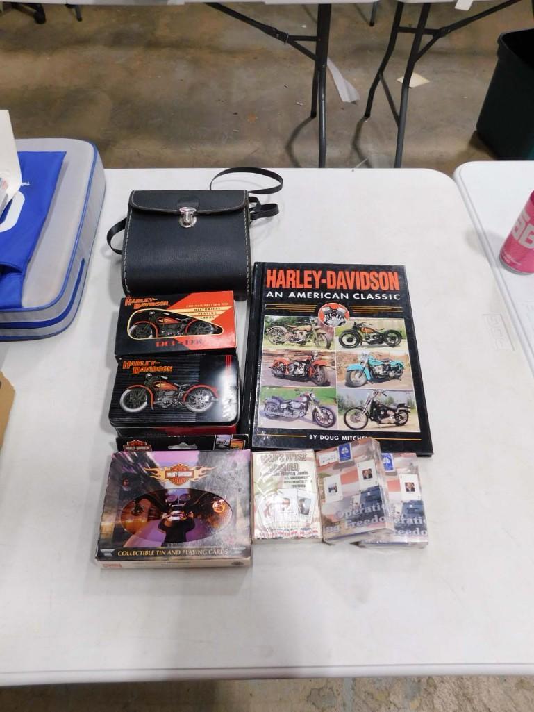 Harley Davidson Book, 3 Sets of Harley Davidson Playing Cards, Binoculars, 3 Sets of Iraqi War Playi: Harley Davidson Book, 3 Sets of Harley Davidson Playing Cards, Binoculars, 3 Sets of Iraqi War Playing Cards