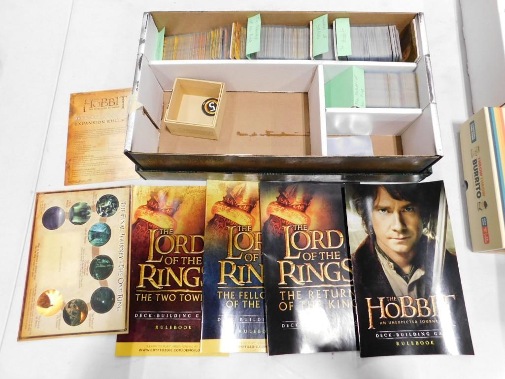 Lot of Hobbit Trading Cards, A Gavel , LOTR Game: Lot of Hobbit Trading Cards, A Gavel , LOTR Lord of the Rings Game Condition: unchecked for completeness