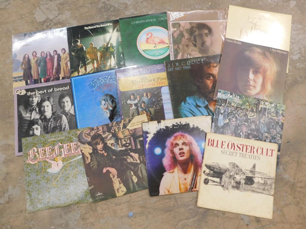 Lot of Vinyl Records incl ACDC, Jim Croce, Rod Stewart, Helen Reddy, Three Dog Night, (1 of 3)