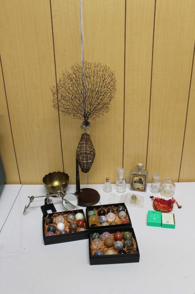 Halloween Alchemy Wizards Lot including Vintage "potion" bottles/bags, (1 of 7)