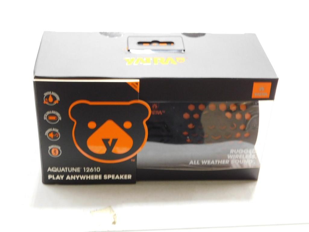 New Yatra Aquatune All Weather Bluetooth Speaker Model 12610: New in Box Yatra Aquatune All Weather Bluetooth Speaker Model 12610