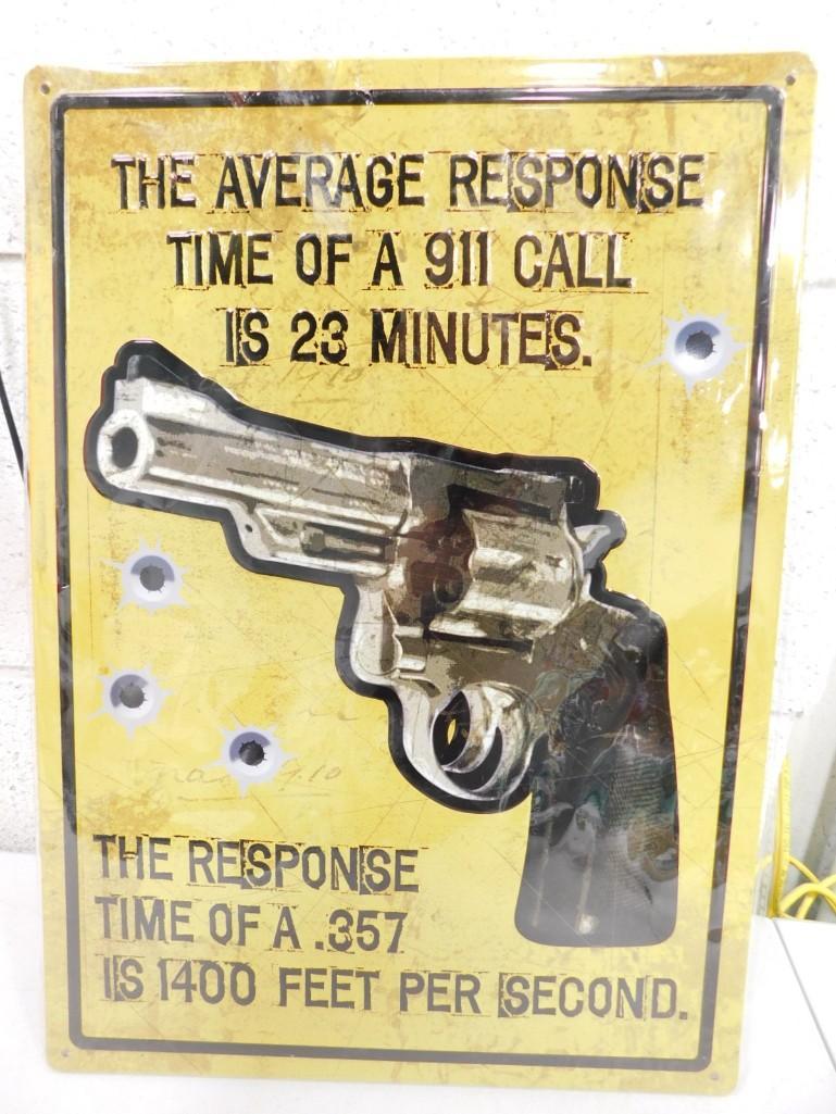 Novelty Wall Hanging Sign - .357 Magnum (1 of 2)