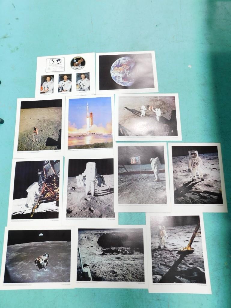 Lot of NASA Apollo 11 Photographs: Lot of NASA Apollo 11 Photographs - Lots of iconic photos including the launch, picture of Earth, Flag on the moon before it got blown down, Buzz posing, Neil walking down the LEM, etc. Each one is ro