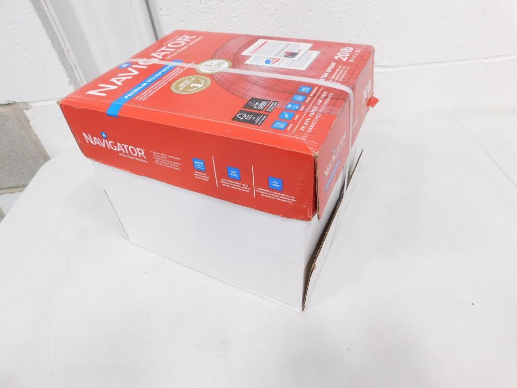 Case of Copy Paper 5 Reams of 500 Pages Each Premium Multi Purpose Navigator Extra Bright: Case of Copy Paper 5 Reams of 500 Pages Each Premium Multi Purpose Navigator Extra Bright 2500 Sheets Total