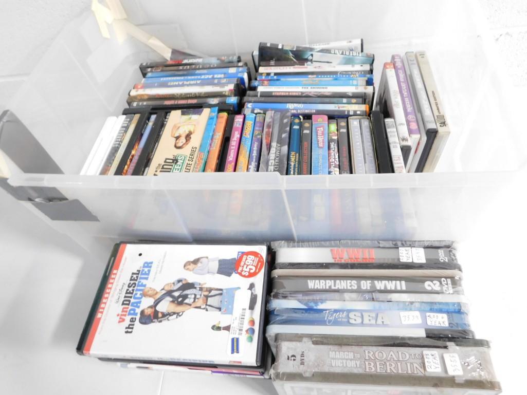 Large Lot of DVDs incl War Documentaries, King of Queens Complete Series, The Walking Dead (1 of 3)